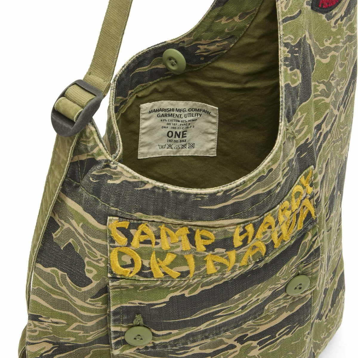 Maharishi Men's Camp Hardy Okinawa Sling Bag in John Wayne Colourway 