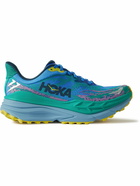 Hoka One One - Stinson ATR 7 Rubber-Trimmed Mesh Running Sneakers - Blue