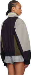 Meryll Rogge Multicolor Textured Nylon Track Jacket
