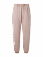 Cherry Los Angeles - Hollywood Tapered Printed Cotton-Fleece Sweatpants - Brown