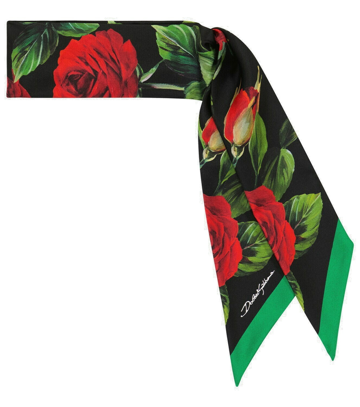 Dolce & Gabbana Orange Nylon Stretch Women Neck Warmer Scarf