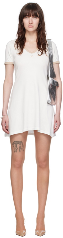 Photo: Courrèges White V-Neck Minidress