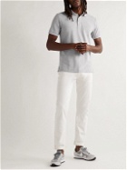 Handvaerk - Slim-Fit Pima Cotton-Piqué Polo Shirt - Gray