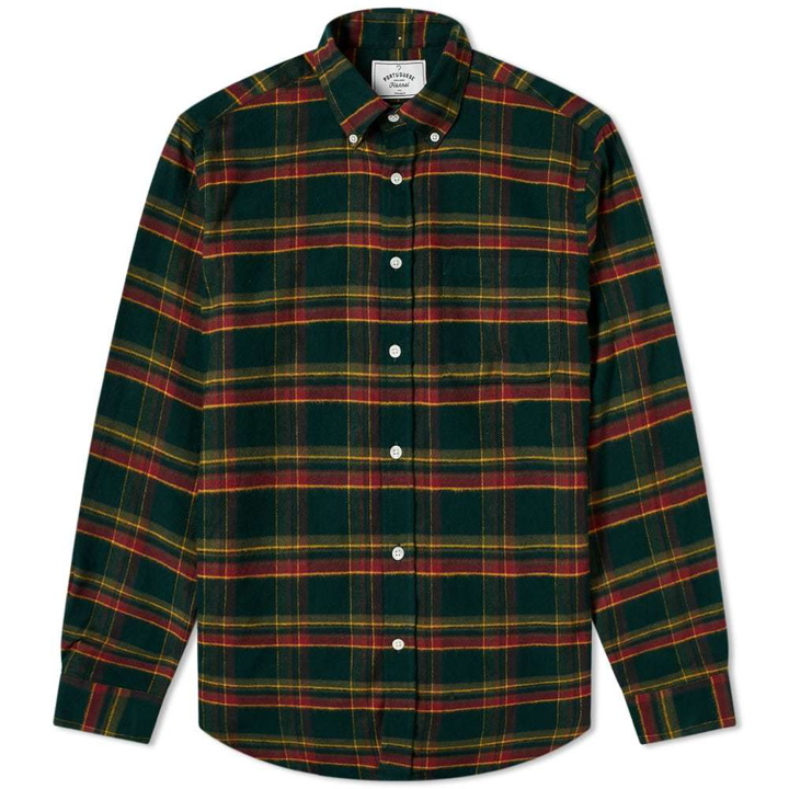 Photo: Portuguese Flannel Button Down Billiard Check Shirt