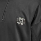 Gucci Men's Interlocking Logo Half Zip Sweat in Black