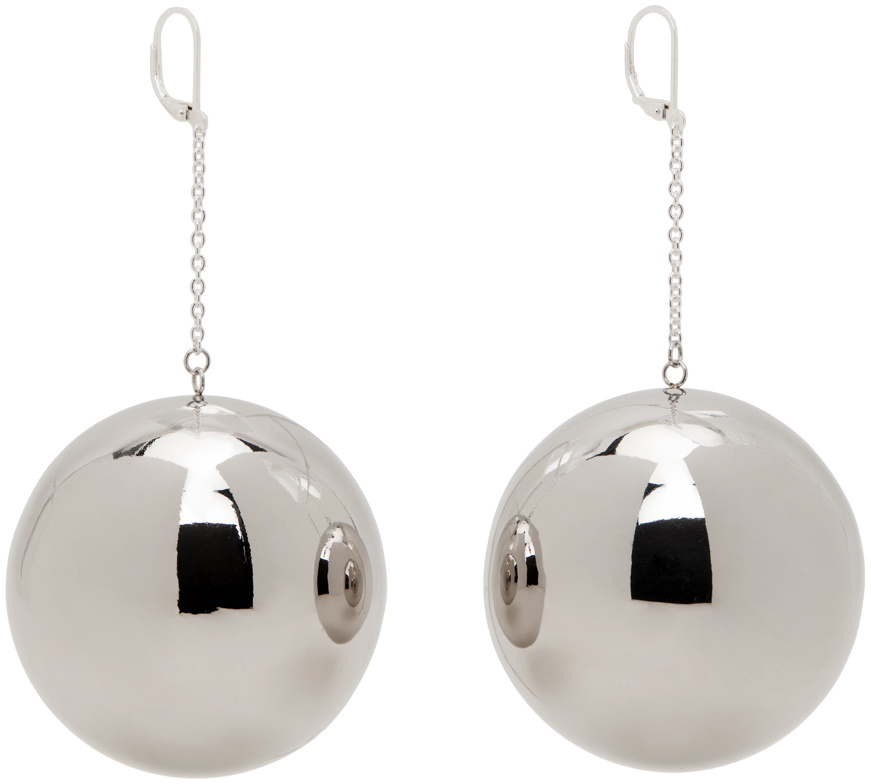 SIMONMILLER Silver Disco Drop Earrings