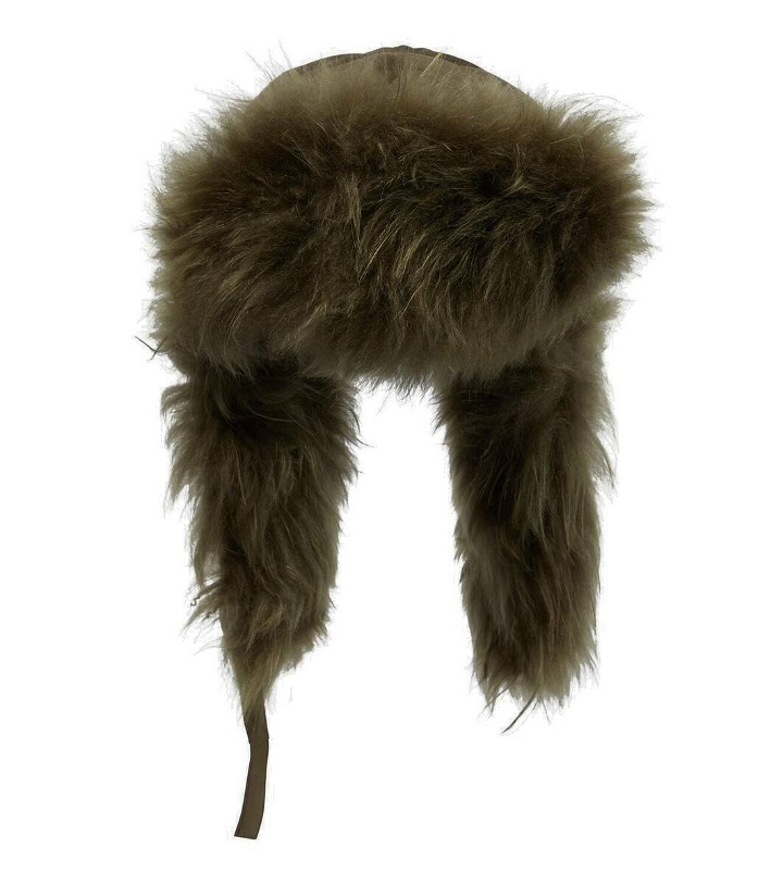 Photo: Yves Salomon Shearling-trimmed down hat
