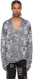 Bloke SSENSE Exclusive Black & White Full Fashion Cardigan