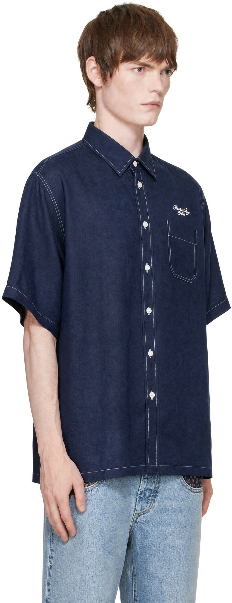 Givenchy Navy 'Givenchy 1952' Shirt