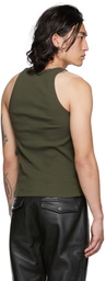 Dion Lee Green E-Hook Tank Top