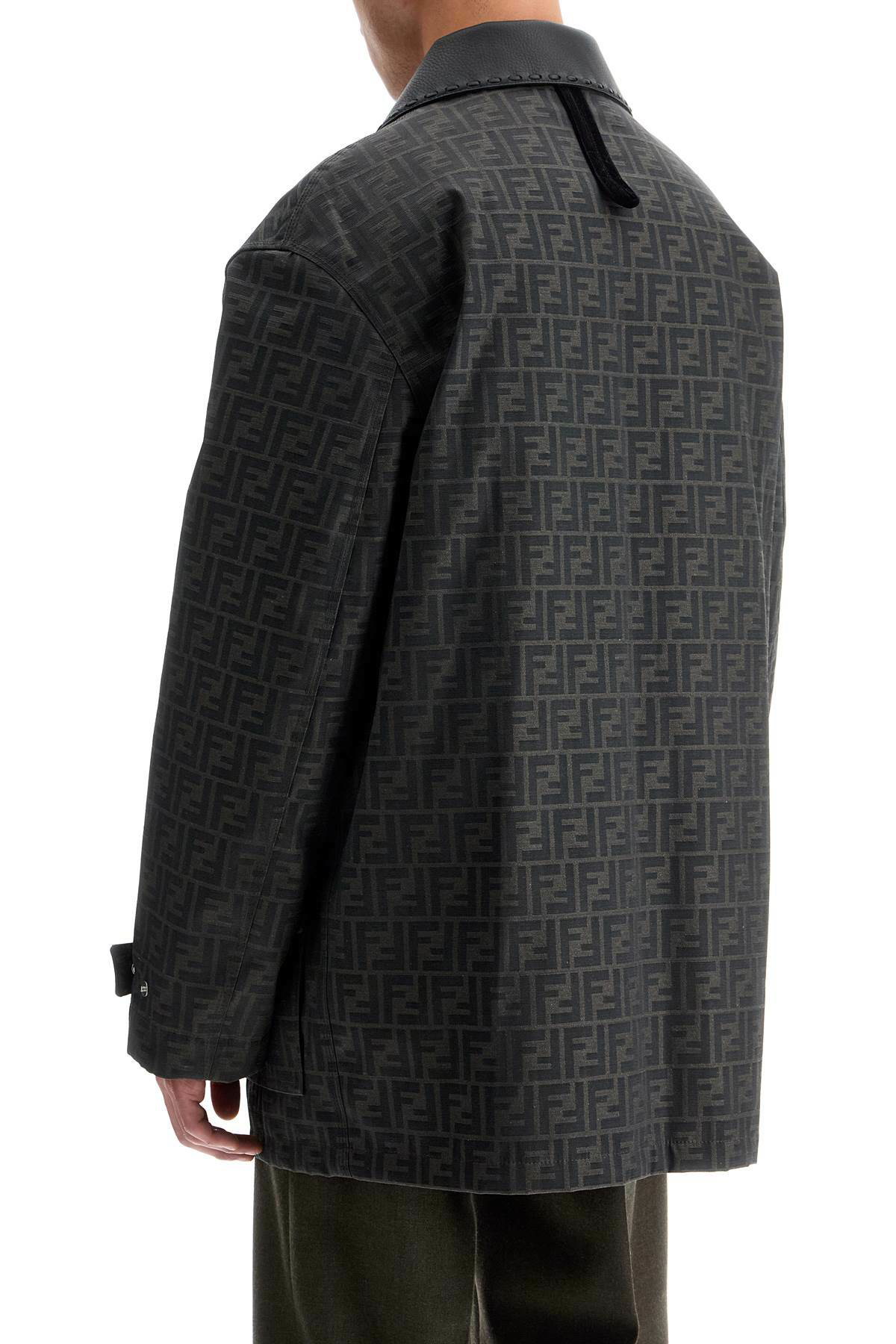 【送料&関税込】Fendi Ff Canvas Jacket Blouson Fabric Brown | Fendi