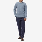 Officine Generale Men's Marco Rib Crew Knit in Sky Blue