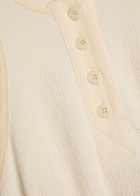 Nanushka Thoose Draped Crepe Maxi Dress Cream