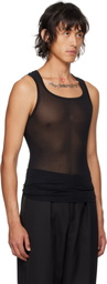 LGN Louis Gabriel Nouchi Black Square Tank Top