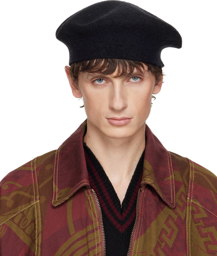 Photo: Vivienne Westwood Black Embroidered Logo Beret