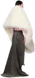 VAQUERA Off-White Hook-Eye Faux-Fur Vest