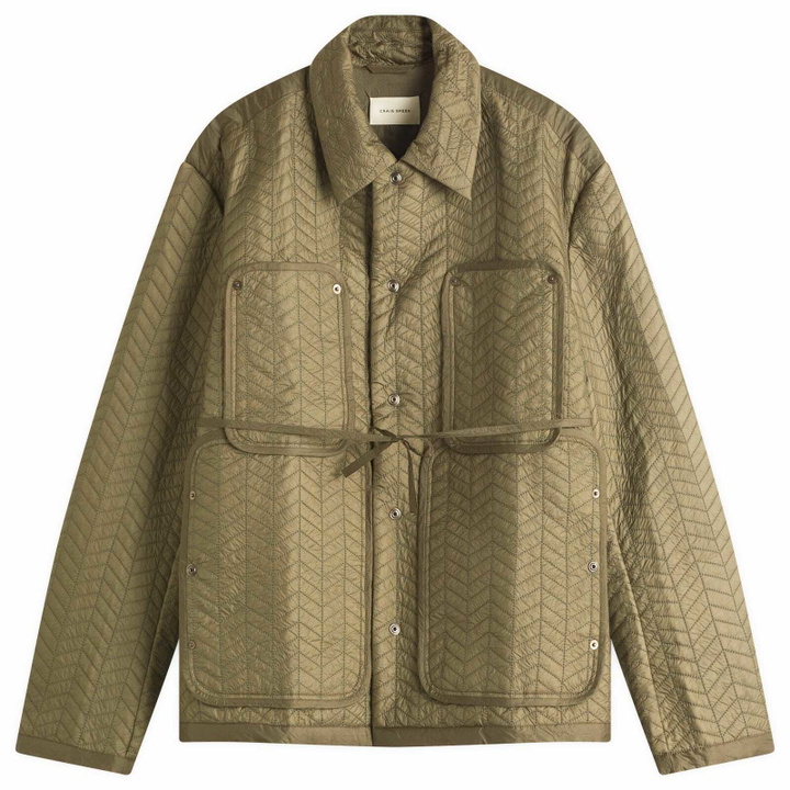 Photo: Craig Men's Quilted Worker Jacket in Green