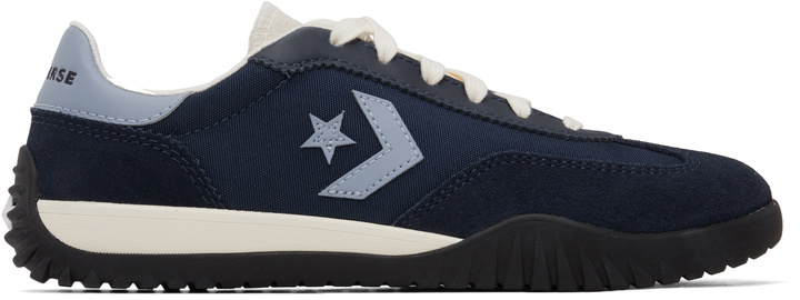 Photo: Converse Navy Run Star Retro Sport Low Top Sneakers