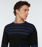 Maison Margiela - Striped wool and linen sweater