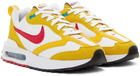 Nike Yellow & White Air Max Dawn Low-Top Sneakers