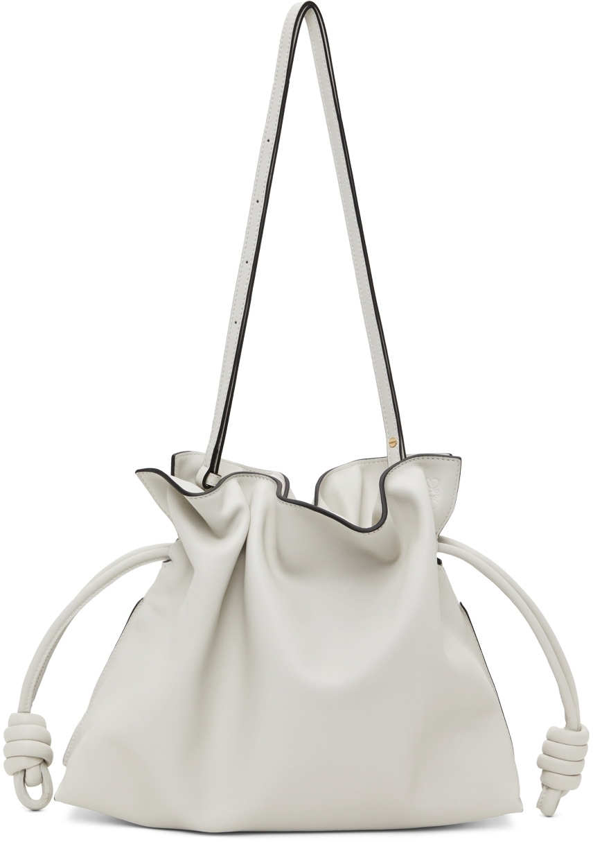 Loewe Flamenco Clutch in White