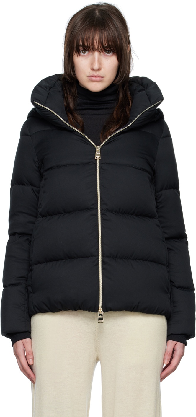 Herno Black Quilted Down Jacket Herno