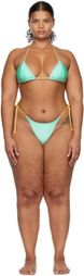 DOS SWIM SSENSE Exclusive Green Ari & Mila Bikini