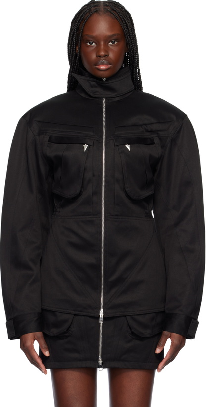 Photo: Mugler Black Cargo Jacket