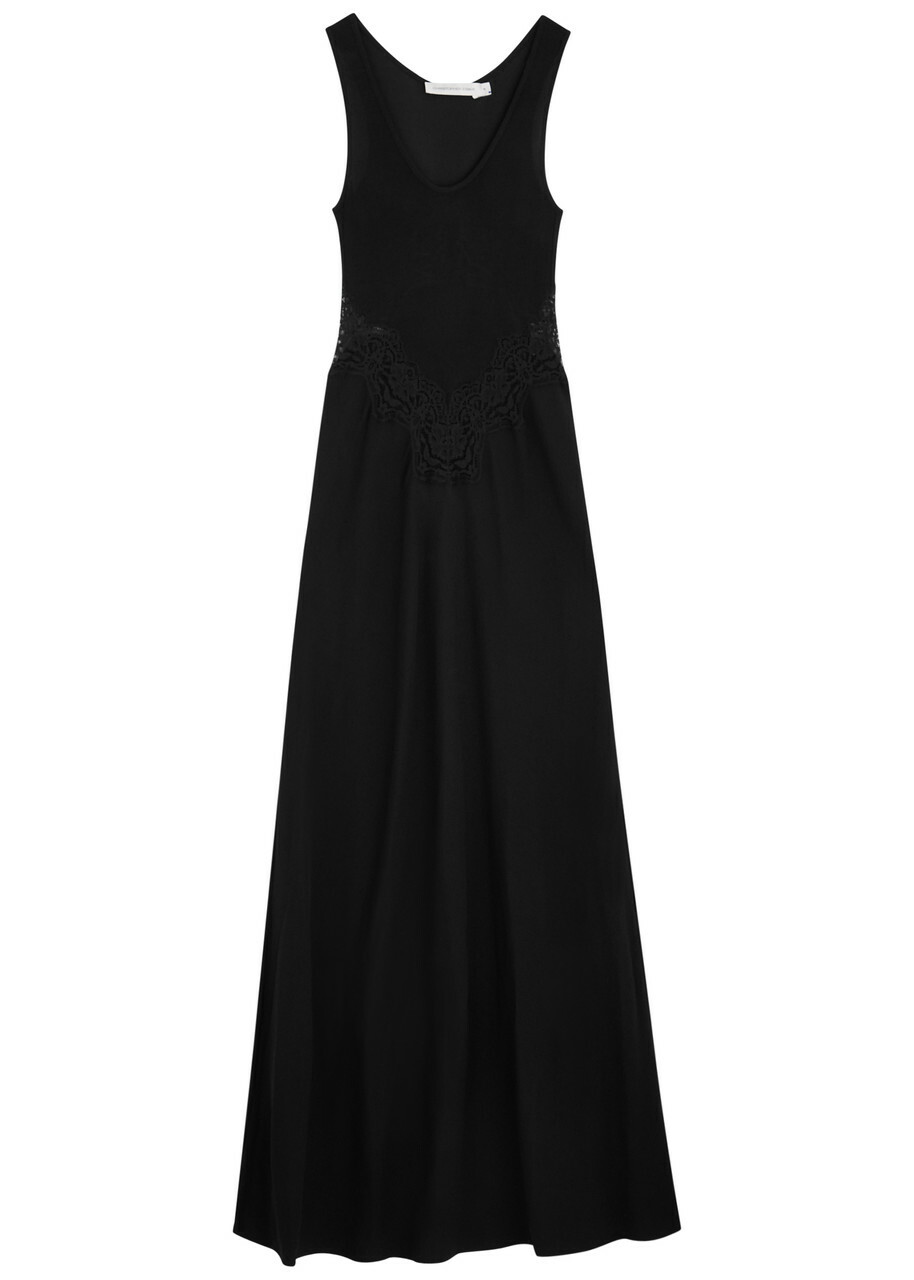 Christopher Esber Verna Lace-trimmed Maxi Dress Black
