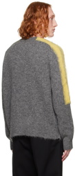 Jil Sander Gray Raglan Sweater
