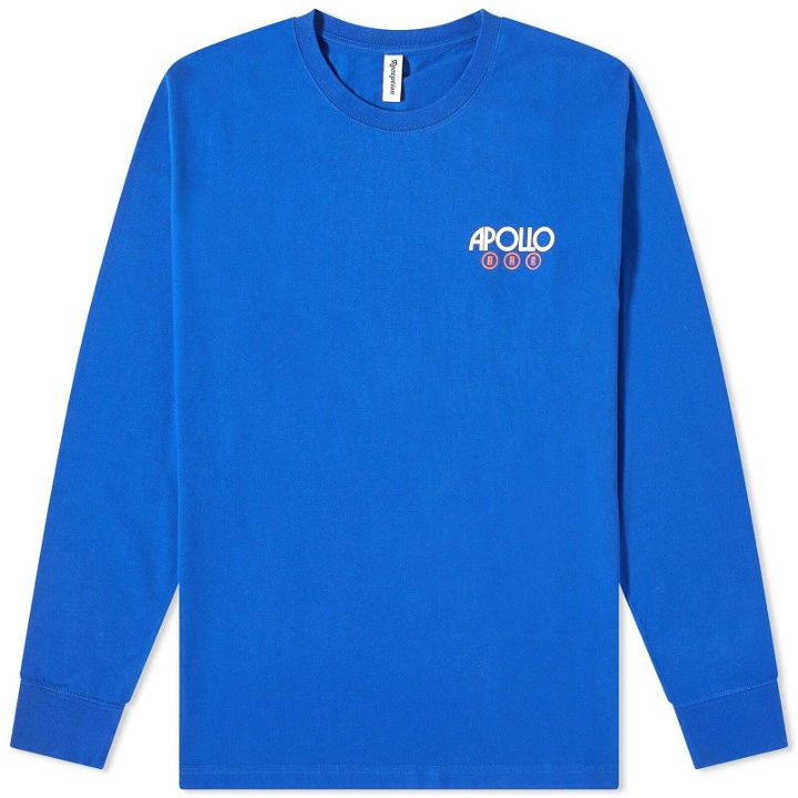 Photo: Reception Men's Long Sleeve Arch T-Shirt in Electric Blue