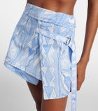 Pucci Angoli cotton wrap skirt