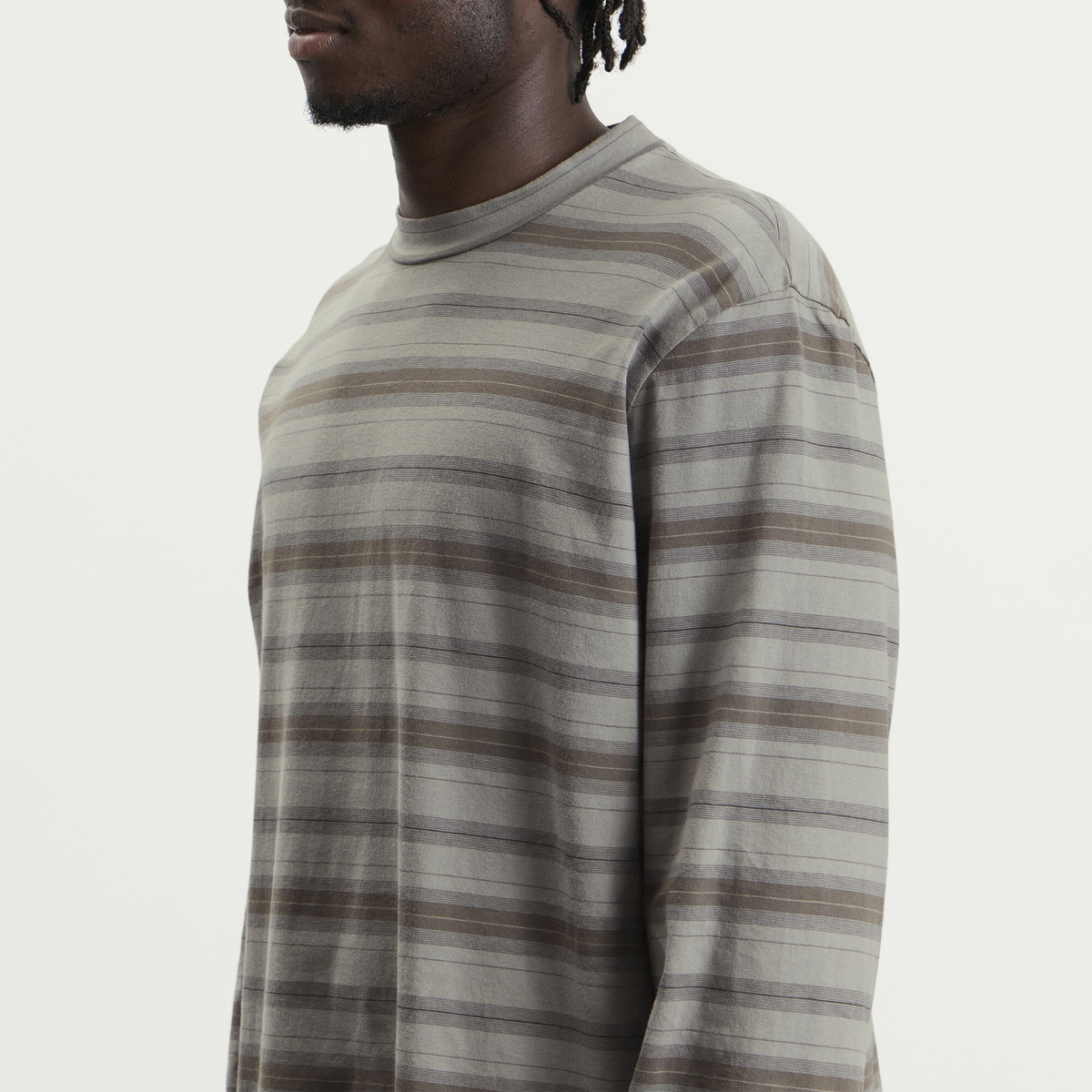 Our Legacy Men's Stripe Box Long Sleeve Top in Specture