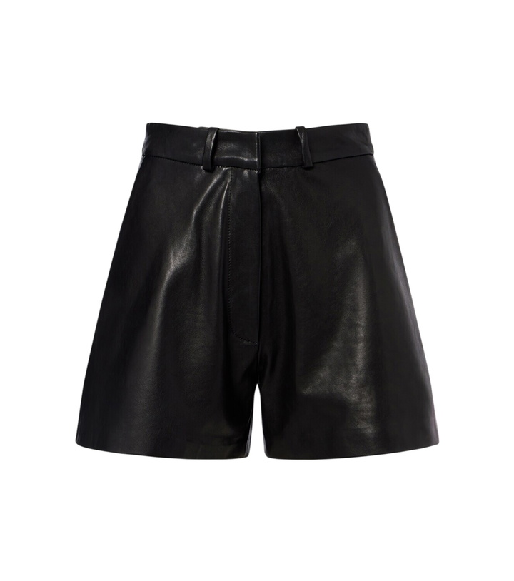 Photo: Nour Hammour Barrel leather shorts