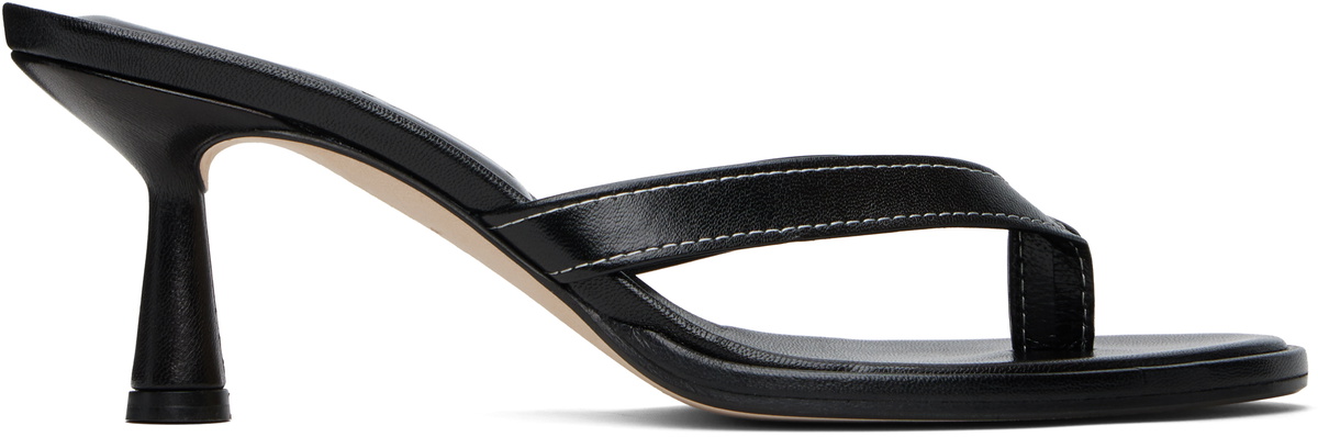 【関税込み】Aeyde ブラック Mikita ヒールサンダル Aeyde Black Mikita Heeled Sandals Aeyde