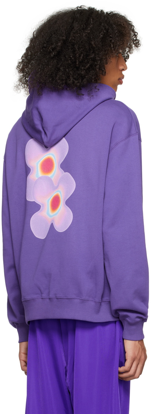 BLUEMARBLE Purple Flower Print Hoodie