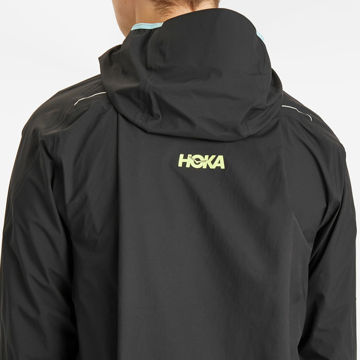 HOKA ONE ONE Men's M Tecsky Waterproof Jacket in Black Hoka