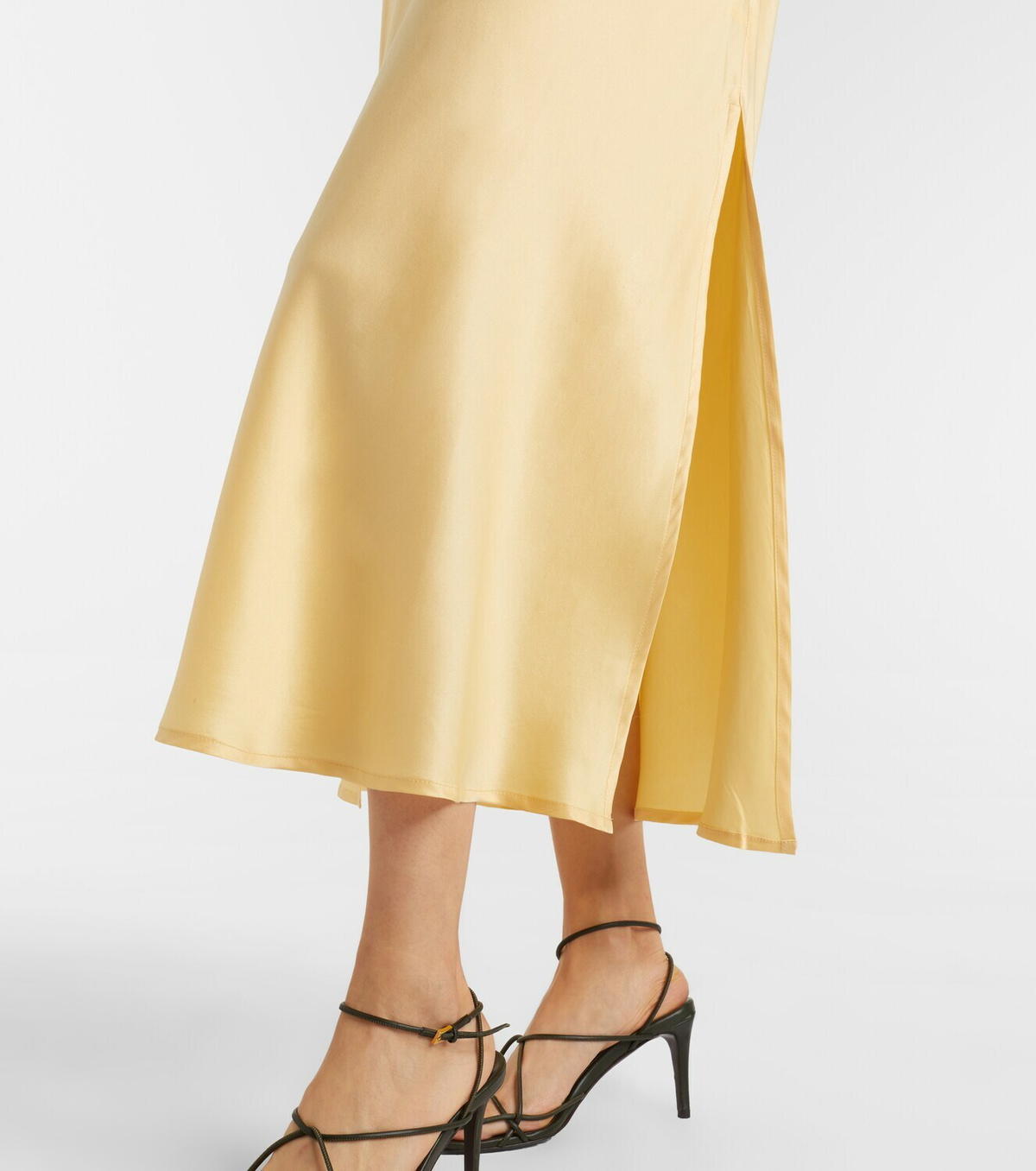Asceno Salina silk charmeuse midi dress
