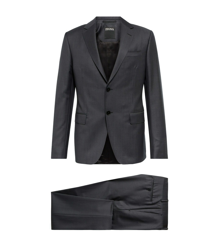 Photo: Zegna - Single-breasted wool and mohair suit