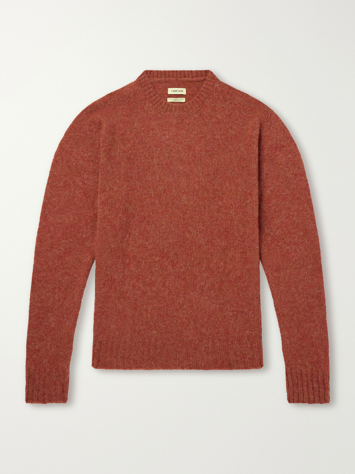 De Bonne Facture - Brushed Merino Wool Sweater - Red