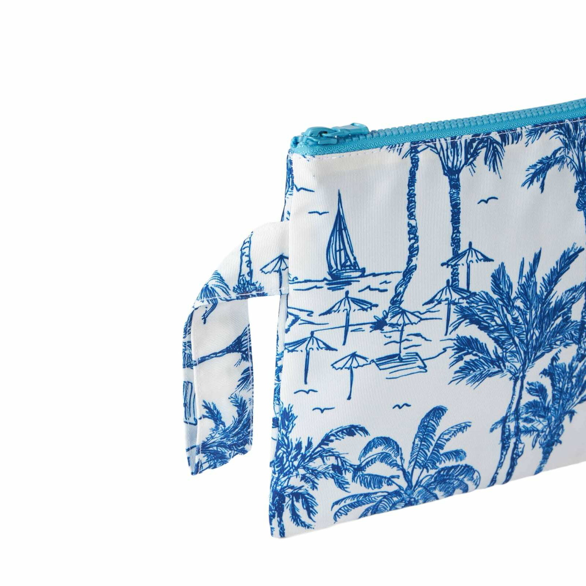 MC2 Saint Barth Pareasy Nylon Pochette With Toile De Jouy Print