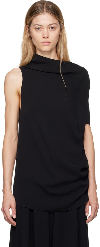 Photo: The Row Black Aria Tank Top
