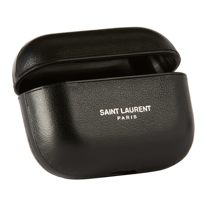 SAINT LAURENT AirPods proケース Saint Laurent Metallic Gold Leather Airpods Pro Case – Queen