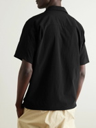 Snow Peak - Logo-Print Camp-Collar Shell Shirt - Black
