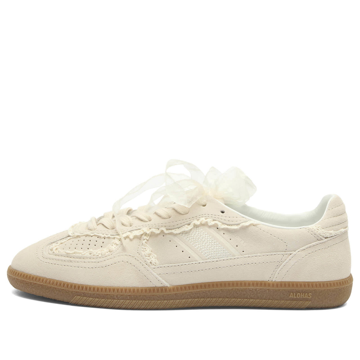 ALOHAS Women's TB 490 Crochet Leather Sneakers in Crochet Cream