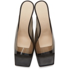 Wandler Black and Transparent Isa Heeled Sandals