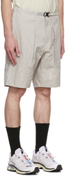 CCP Gray Pleated Pocket Shorts