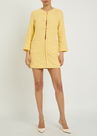 Liberowe Agnes Tweed Mini Dress Yellow