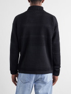 S.N.S. Herning - Textured Virgin Wool Rollneck Sweater - Black