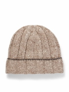 Brunello Cucinelli - Ribbed Cashmere Beanie - Brown